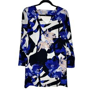 1. State Dress Size XS Women's Floral Long Sleeve V-Neck Multicolor Mini Dress